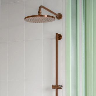 Omnires  Sprchová tyč s posuvným držákem 66cm, kartáčovaná měď  DR12CPB