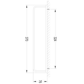 Omnires DARLING DA70230GL Držák na ručníky 37cm, zlatá