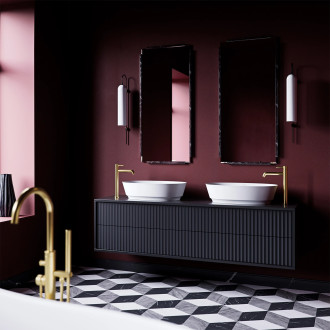 Omnires NEO M+ NEOUNBM Umyvadlo na desku 60x36cm, litý mramor, bílá mat