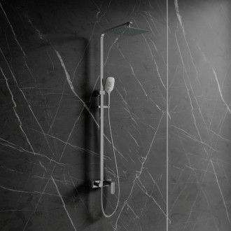 Omnires SACRAMENTO nástěnný sprchový systém, chrom lesk SC2344CR