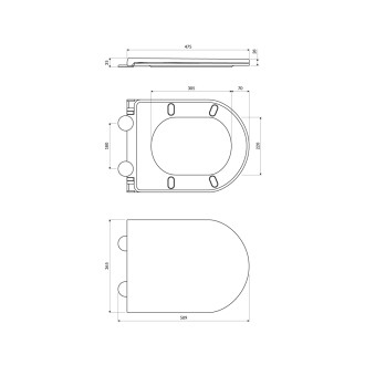 Omnires OTTAWA COMFORT WC sedátko soft-close OTTAWACDEBM