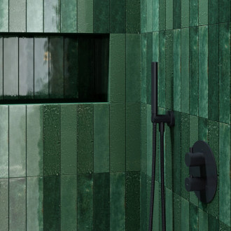 Omnires  8873BL Vyústění sprchy včetně držáku, černá