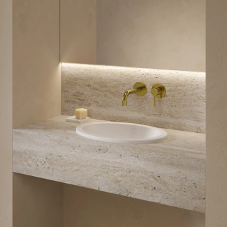 Omnires Shell M+ podstavné umyvadlo, 38 × 25 cm, bílá mat SHELL380UPBM