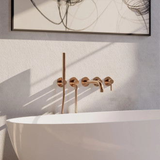 Omnires Y Vanová baterie 5-otvorová podomítková, kartáčovaná měď  Y1237-1CPB