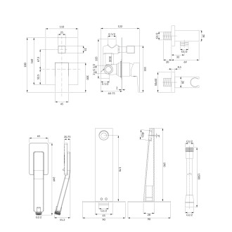 Omnires FRESH SYSFRW01CR Vanový set, chrom