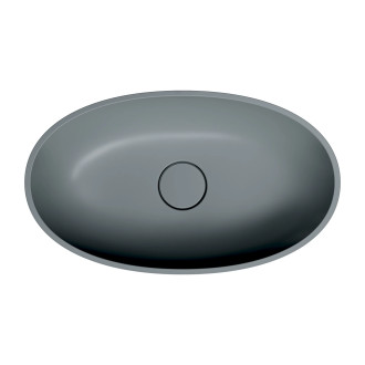 Omnires SHELL M+ umyvadlo na desku, 60 x 35 cm, matná popelavě šedá SHELLUNAG