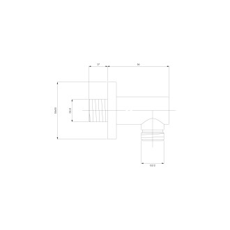 Omnires  S008CR Vyústění sprchy, chrom