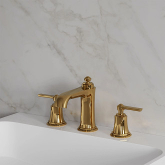 Omnires ARMANCE AM5214GL umyvadlová 3-otvorová baterie, zlatá