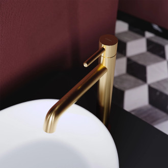 Omnires Y Y1212GLB Umyvadlová baterie vysoká, kartáčovaná zlatá