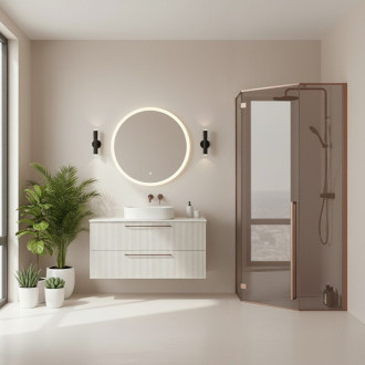 REA Sprchový kout DIAMOND 90x90 COPPER BRUSH REA-K6966