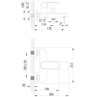 Omnires SACRAMENTO vanová baterie, chrom lesk SC2330CR