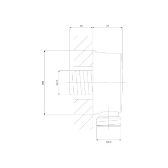 Omnires ARMANCE 8810CR Vyústění sprchy, chrom