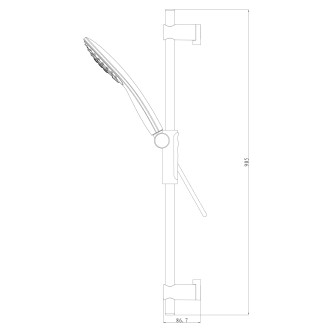 Omnires DAVIS DAVIS-SXLUXCR sprchový set, chrom