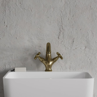 Omnires RETRO umyvadlová baterie, kartáčovaný antický bronz RE7210BR