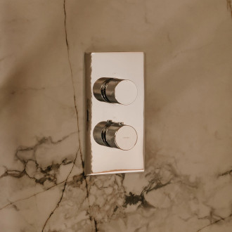 Omnires CONTOUR CT8036CR Podomítková vanová/sprchová termostatická baterie, chrom