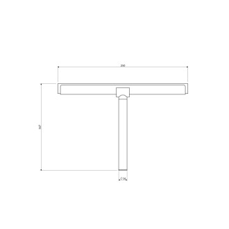 Omnires UNI UN10900CR Sprchová stěrka, chrom