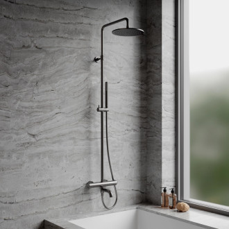 Omnires Y termostatický vanový systém pro nástěnnou instalaci, grafit Y1234GR