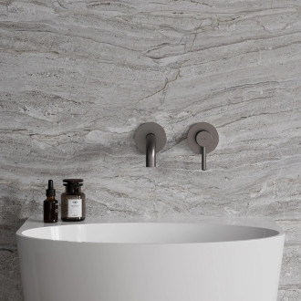 Omnires Y podomítková umyvadlová baterie, nástěnný díl, kartáčovaný grafit Y1215HROGR