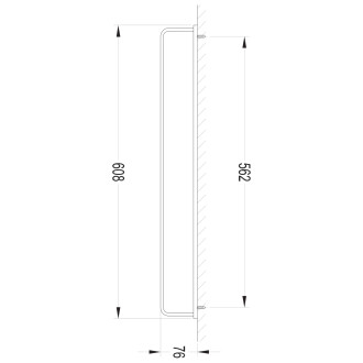 Omnires DARLING DA70216GL Držák na ručníky 61cm, zlatá