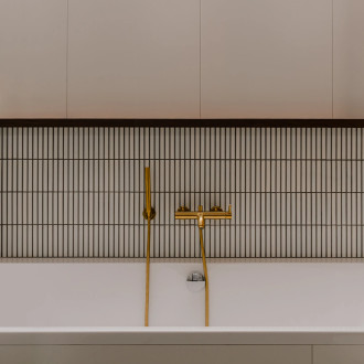 Omnires Y Y1231GLB Vanový set s baterií, kartáčovaná zlatá