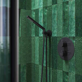 Omnires Koleno ruční sprchy, černá matná  T87BL