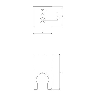 Omnires  2070CR Držák sprchy, chrom