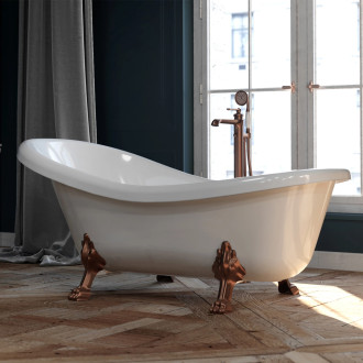 Omnires ATENA COMFORT M+ volně stojící vana, 175 x 82 cm, bílý lesk ATENA174BP