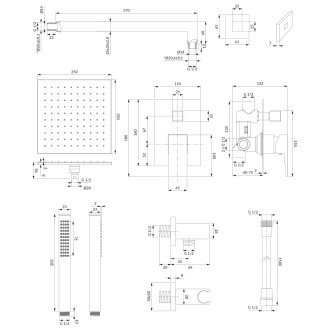 Omnires FRESH SYSFR17CR Sprchový set, chrom