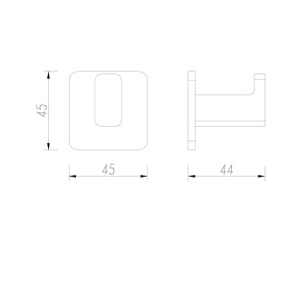 Omnires NELSON NL80115GR Háček, grafit