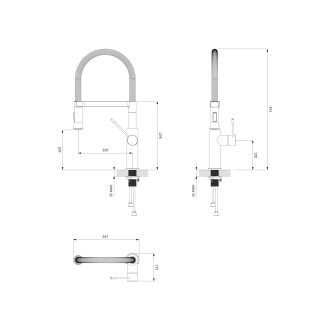 Omnires X3 X3CR Dřezová baterie, chrom
