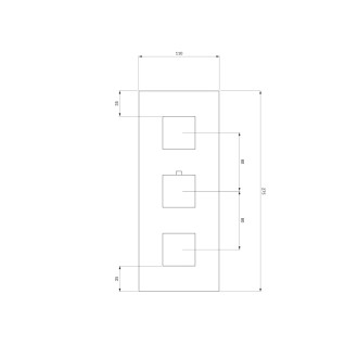 Omnires FRESH FR7138ROCR Podomítková termostatická vanová/sprchová baterie, chrom