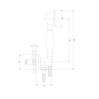 Omnires ART DECO bodová podomítková sprchová sada, chrom lesk ARTDECO-PPCR