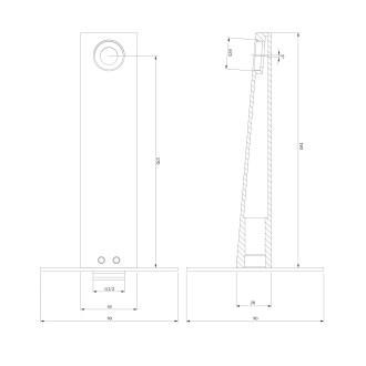 Omnires FRESH WDFRESHCR Vanový výtok, chrom
