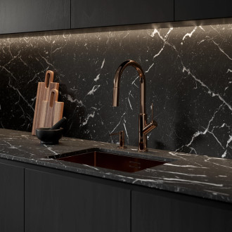 Omnires BEND Dřezová baterie, měď  BE6455CP