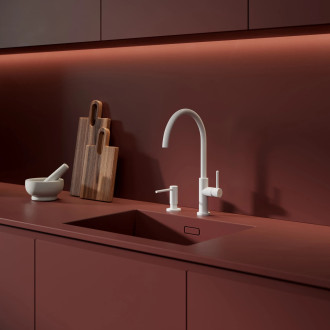 Omnires Y dřezová baterie, matná bílá Y1251WM