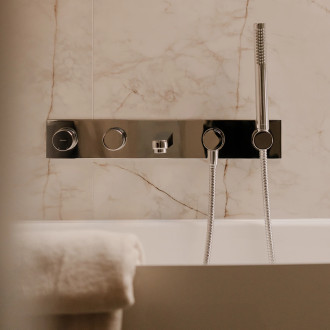 Omnires CONTOUR pět otvorová podomítková vanová baterie, chrom lesk CT8037-1CR