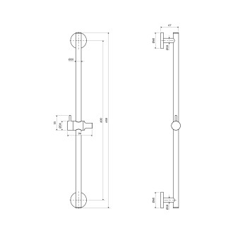 Omnires  MICROPHONE-SBL sprchový set, černá