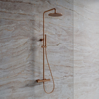 Omnires Y Y1244SUCPB sprchový termostatický set, kartáčovaná měd