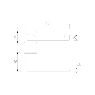 Omnires NELSON NL80510GR Držák na toaletní papír, grafit