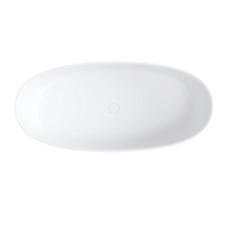 Omnires NEO M+ NEO158WWBM Vana volně stojící 158x72cm, litý mramor, bílá mat