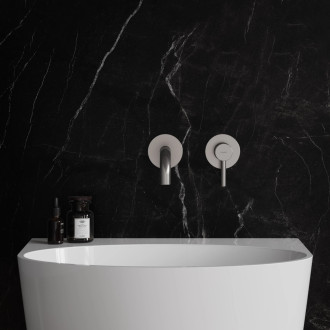 Omnires Y podomítková umyvadlová baterie s hubicí, díl, kartáčovaný nikl Y1215HLRONI