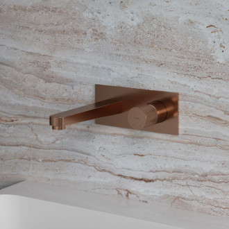 Omnires CONTOUR Umyvadlová podomítková baterie, kartáčovaná měď  CT8015CPB