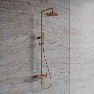 Omnires Y nástěnný sprchový systém, kartáčovaná měď Y1244MCPB