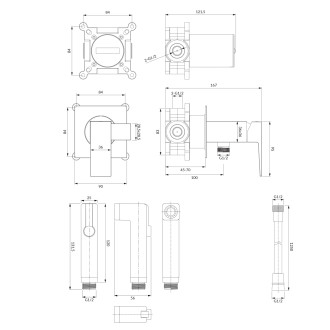 Omnires FRESH SYSFRBI2CR Bidetový set, chrom