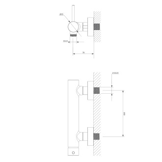 Omnires Y sprchová baterie, nikl Y1240NI