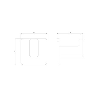 Omnires NELSON NL80115CR Háček, chrom