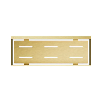 Omnires UNI sprchová polička, 30 x 5 x 11 cm, kartáčované zlato UN10335GLB