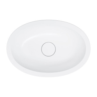 SHELL M+ umywalka podblatowa, 48 x 31 cm, biały mat