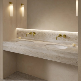 SHELL M+ umywalka podblatowa, 48 x 31 cm, biały mat