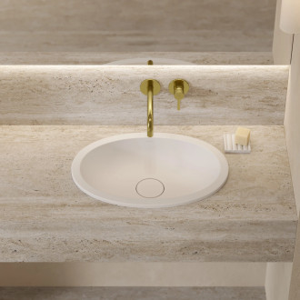 SHELL M+ umywalka podblatowa, 48 x 31 cm, biały mat